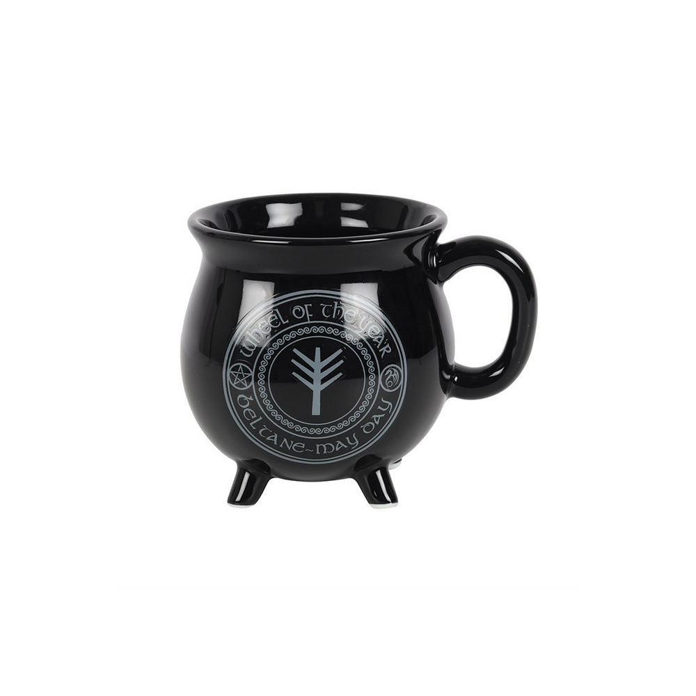 Beltane Colour Changing Cauldron Mug by Anne Stokes