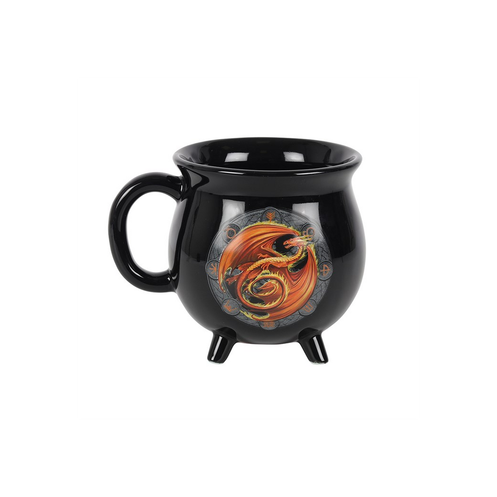 Beltane Colour Changing Cauldron Mug by Anne Stokes