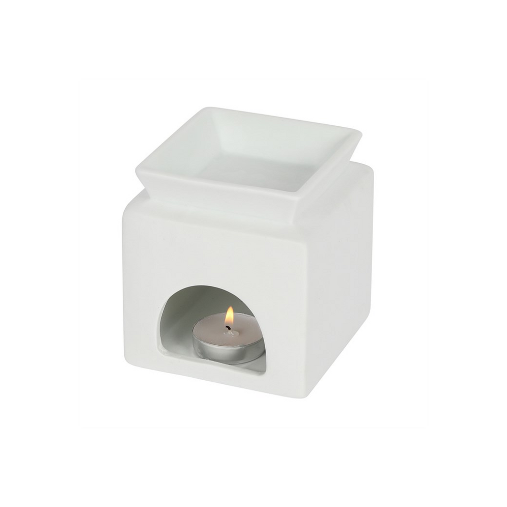 White Family Cut Out Oil Burner