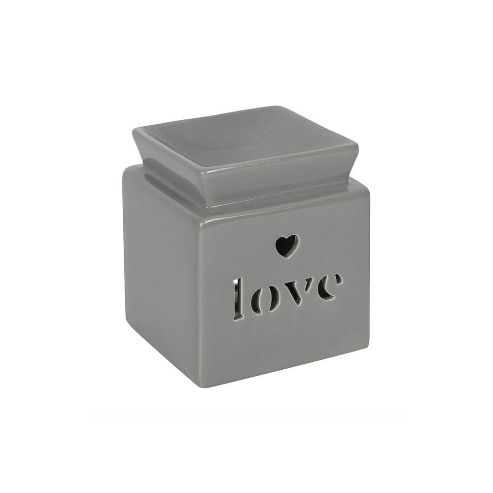 Grey Love Cut Out Oil Burner