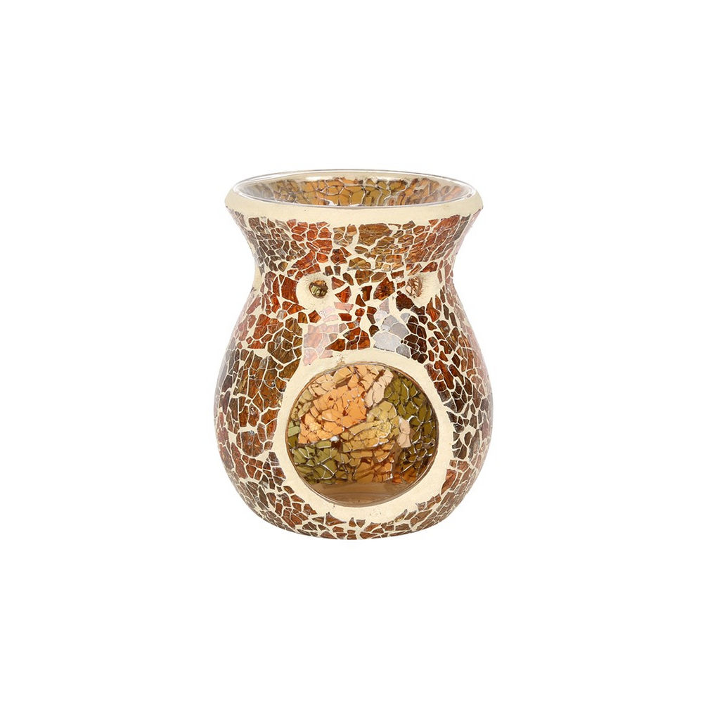 Small Brown Crackle Oil Burner