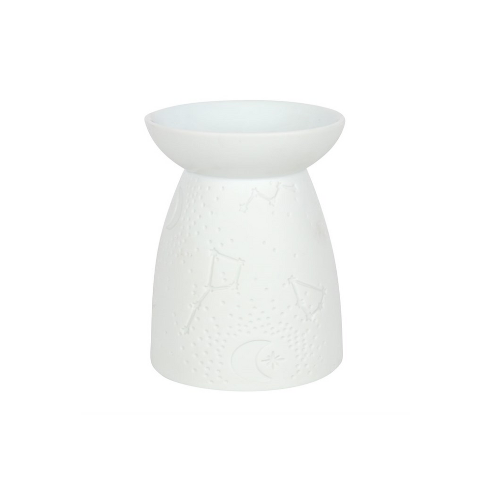 White Ceramic Constellation Oil Burner