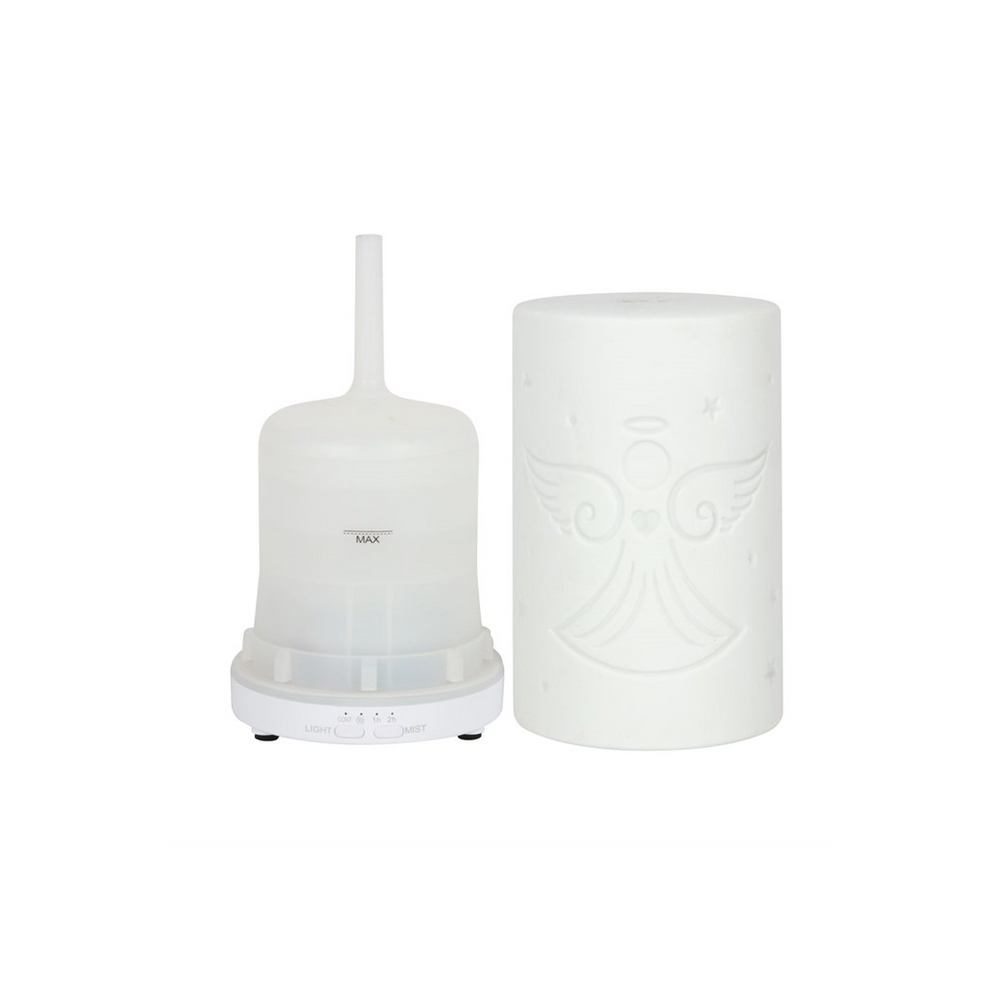 White Ceramic Guardian Angel Electric Aroma Diffuser