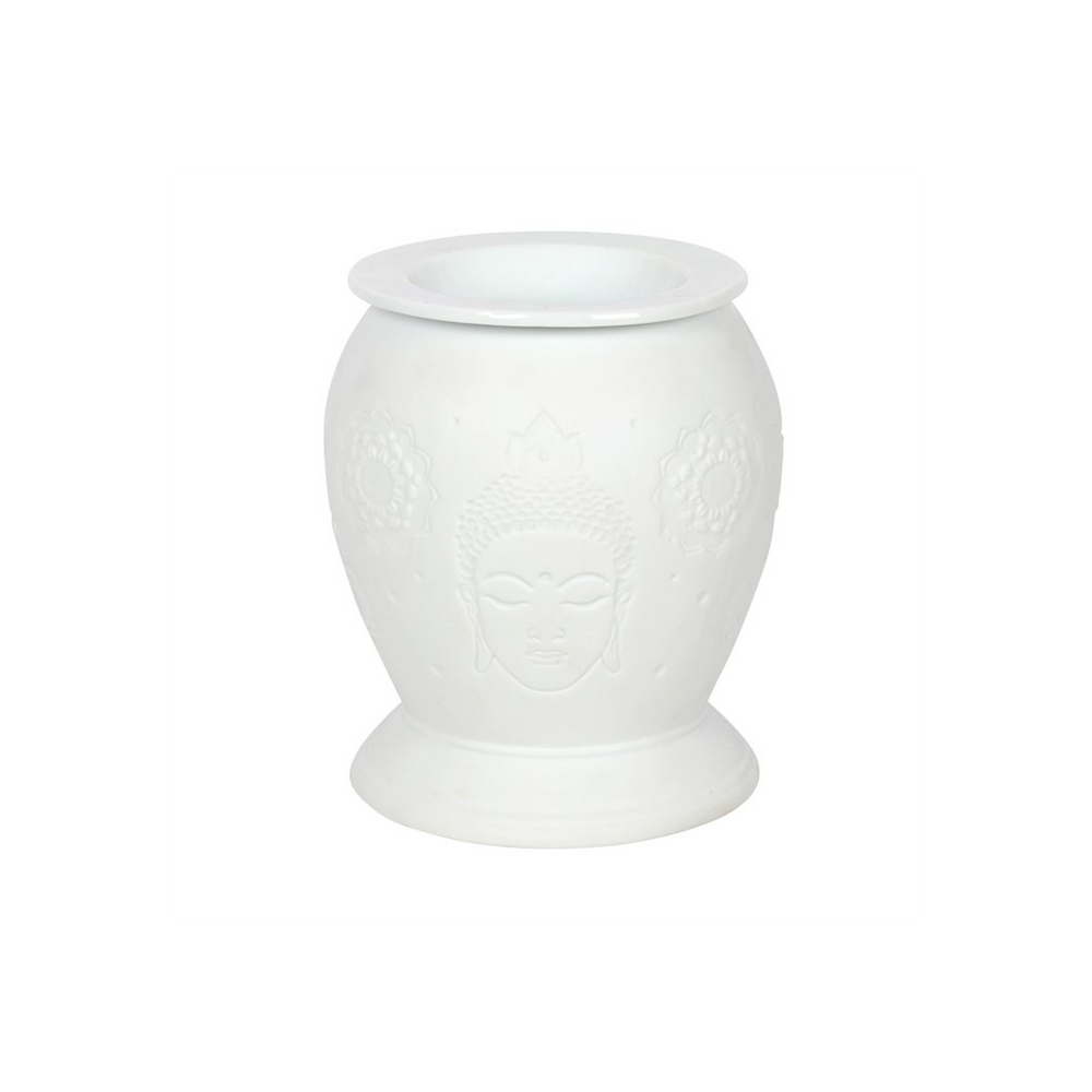 White Ceramic Buddha Electric Oil Burner