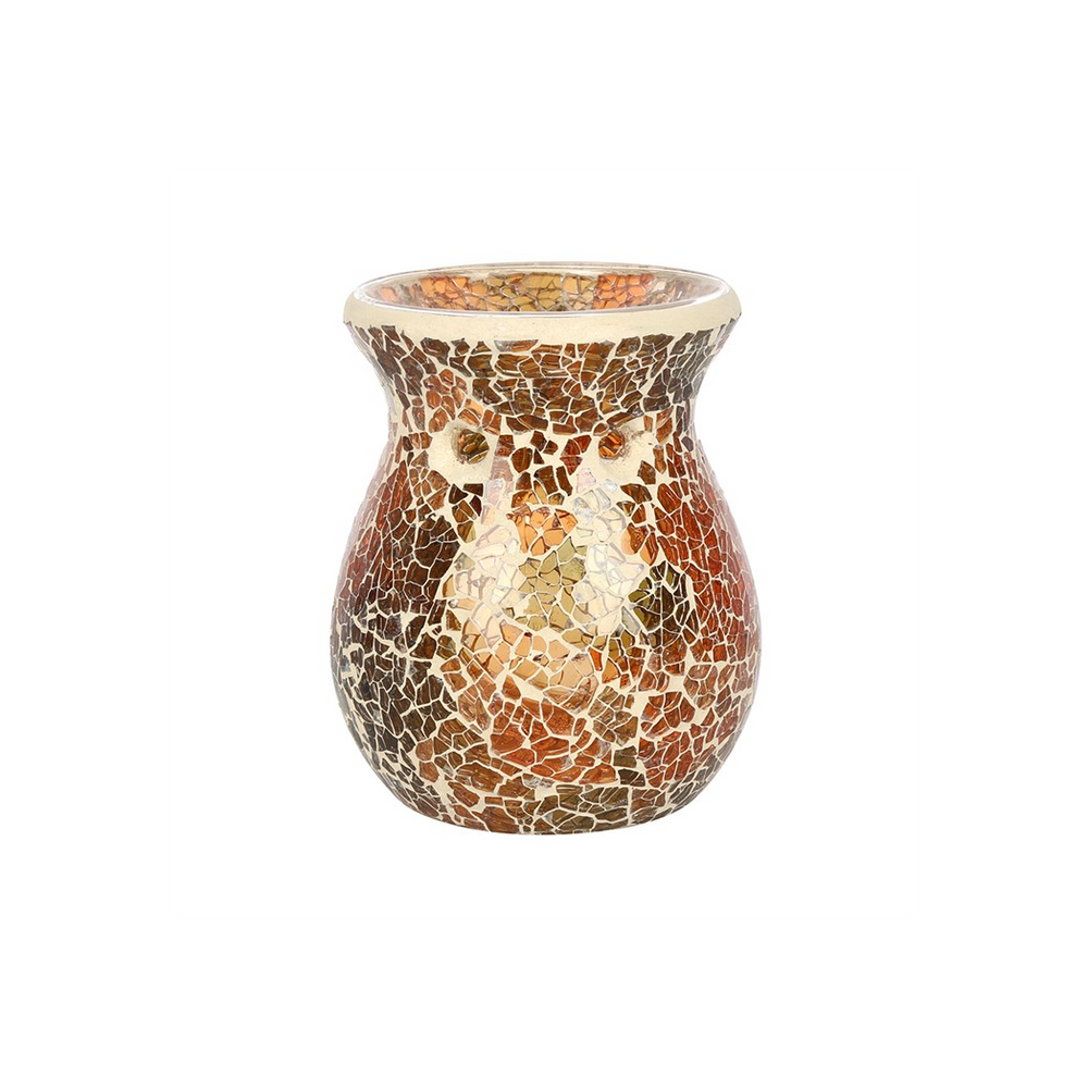 Small Brown Crackle Oil Burner