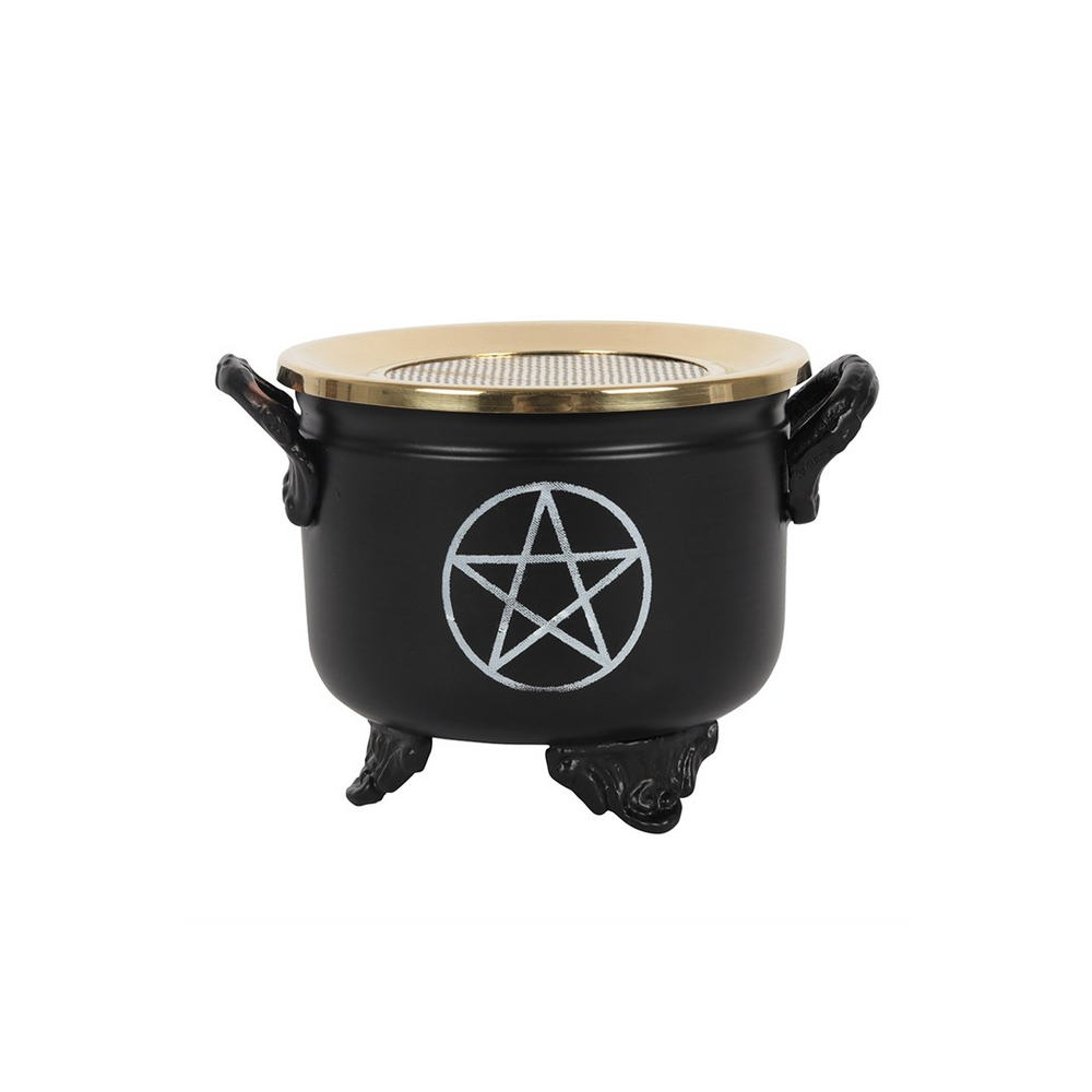 Pentagram Cauldron Resin Incense Burner