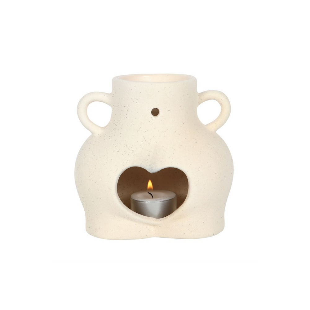 Cream Speckle Bum Oil Burner