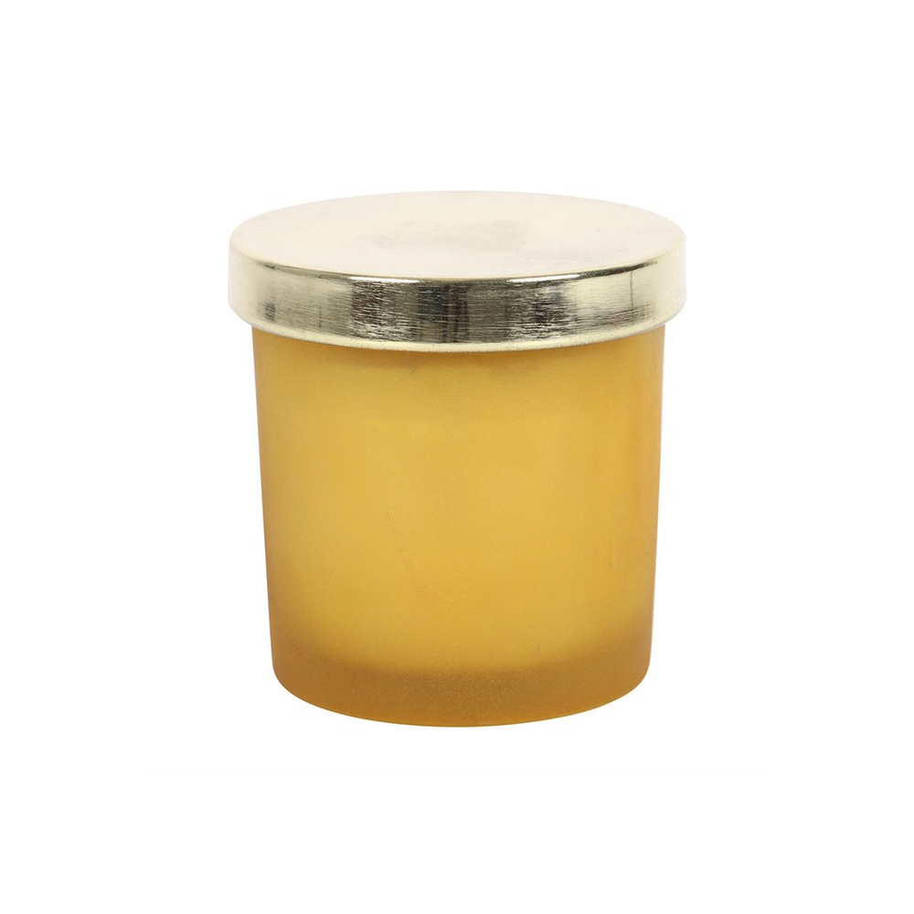 Solar Plexus Chakra Lemon Crystal Chip Candle