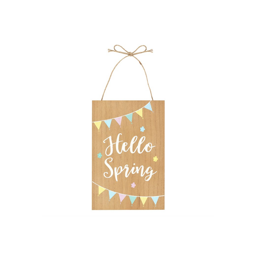 Hello Spring Hanging Sign