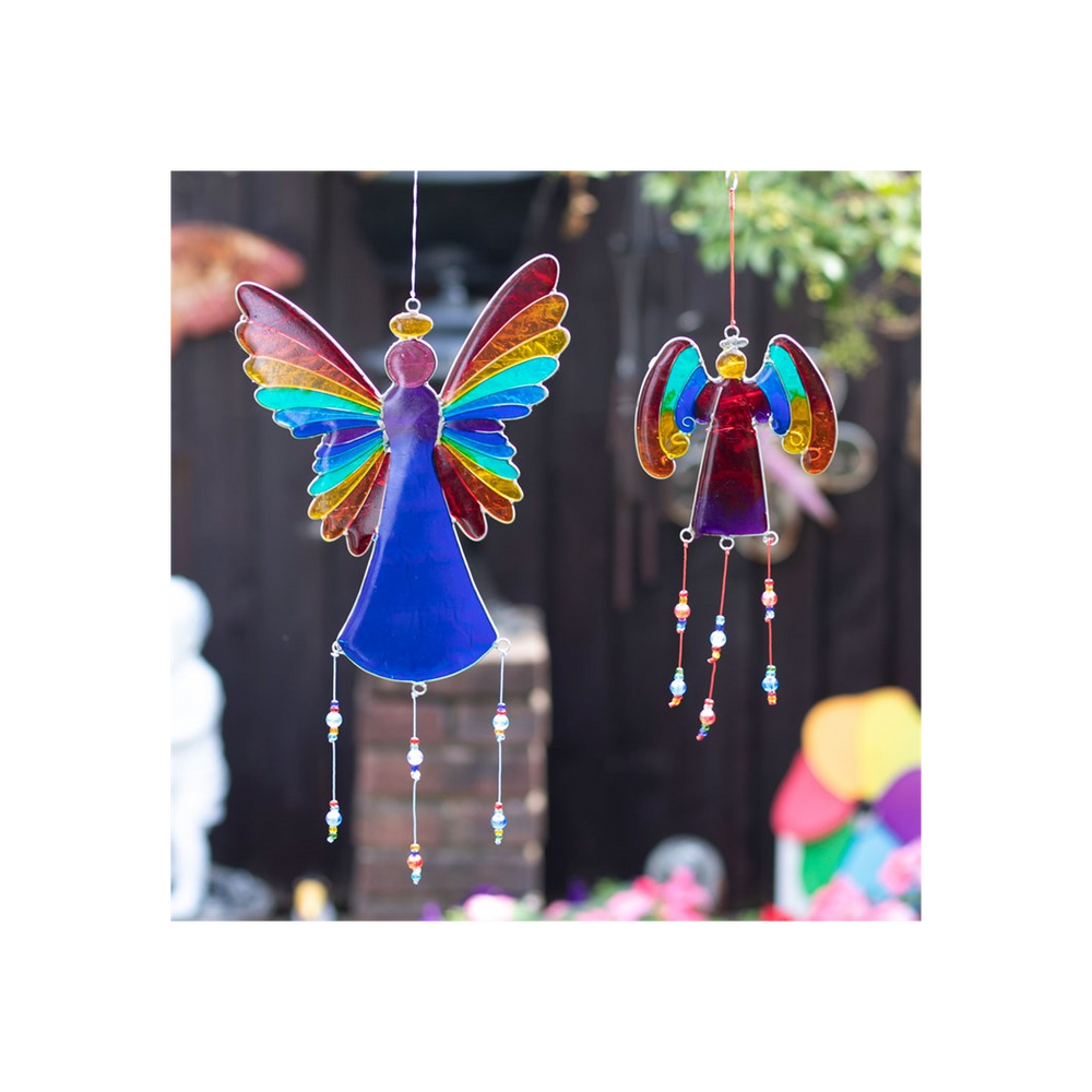 38cm Rainbow Angel Suncatcher