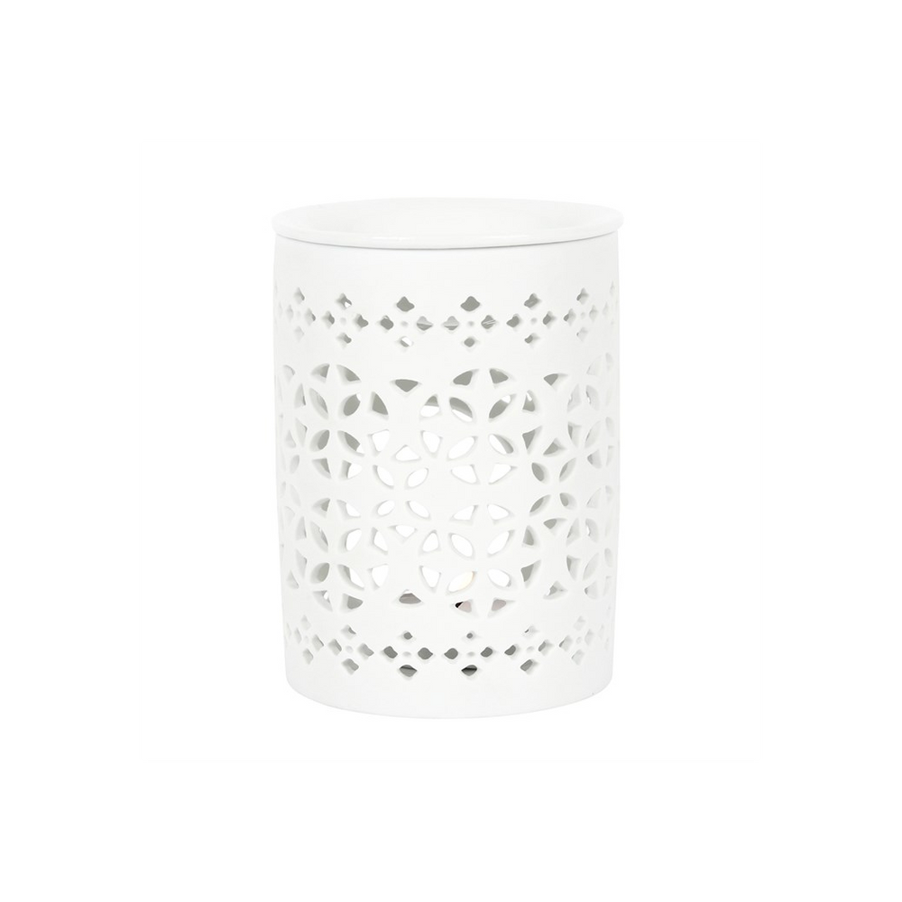 White Matte Cut Out Oil Burner