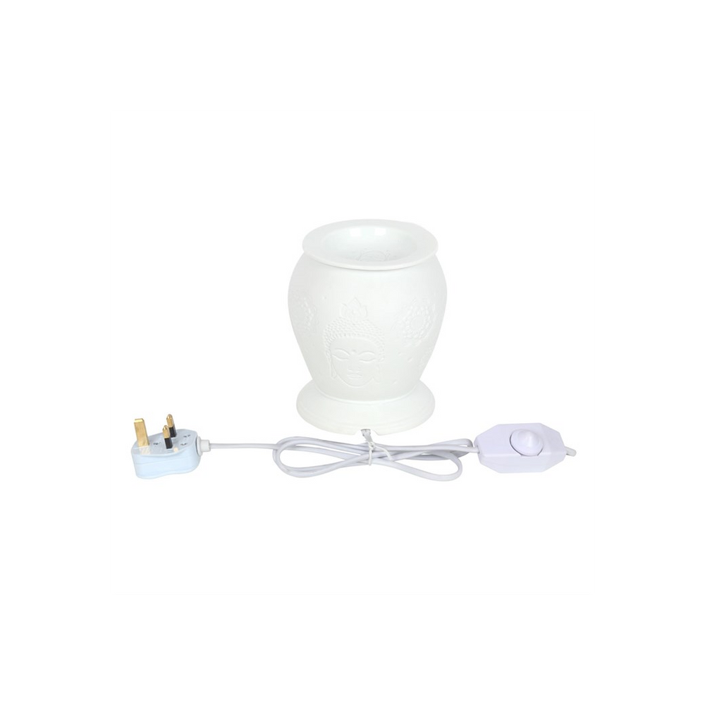 White Ceramic Buddha Electric Oil Burner