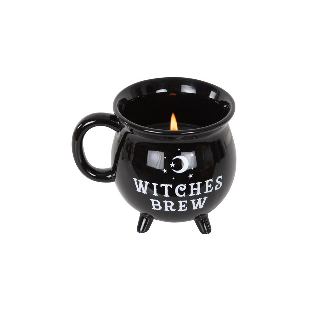 Witches Brew Cauldron Mug Candle