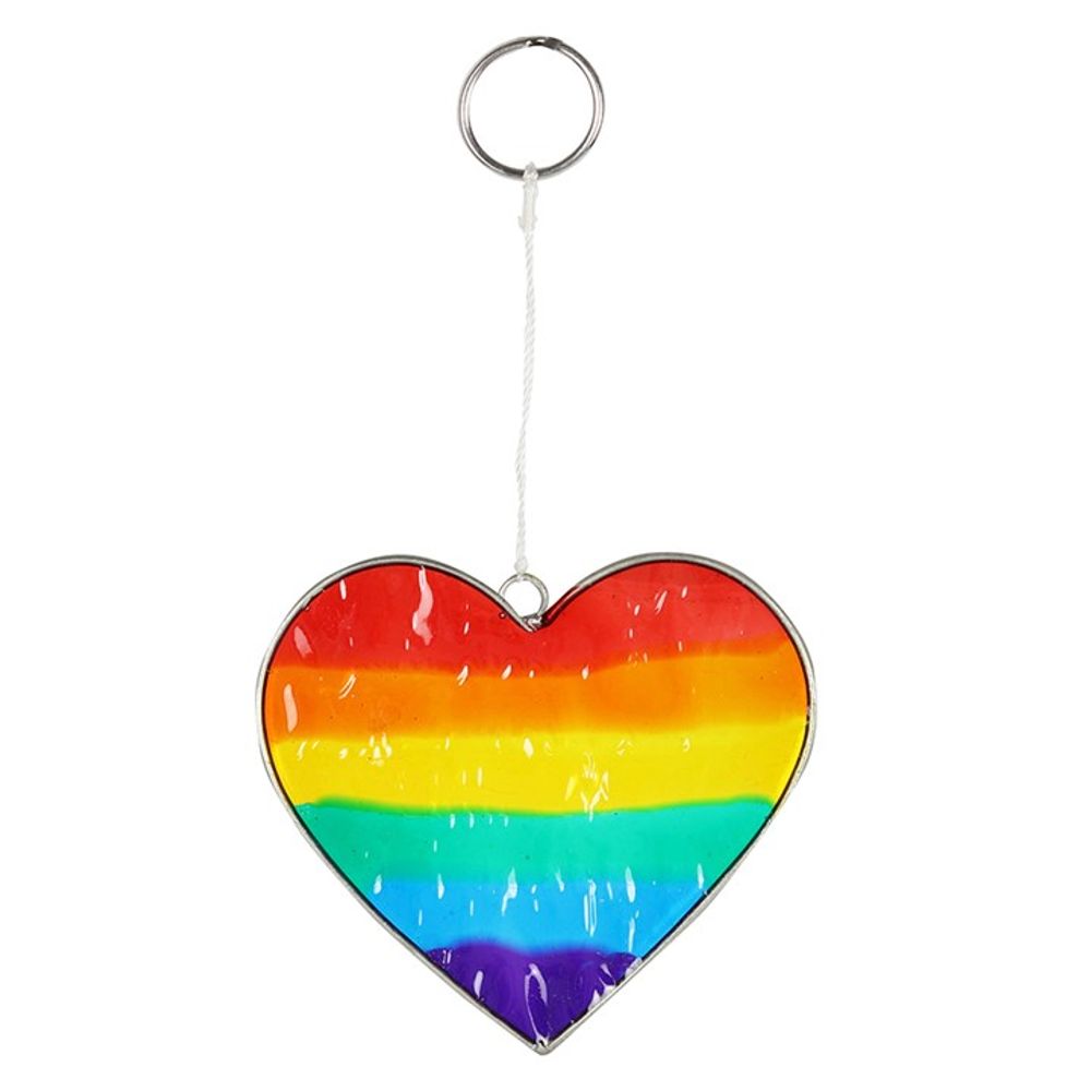 Rainbow Heart Suncatcher