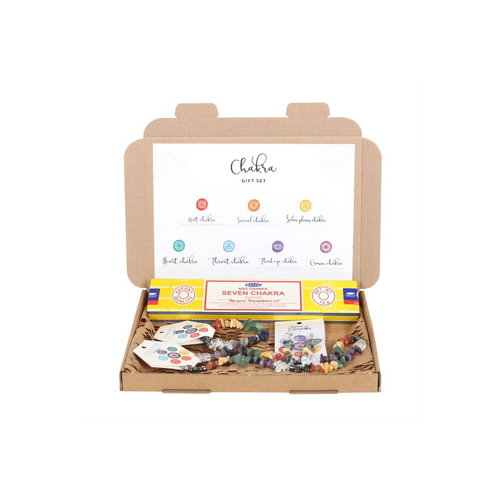 Chakra Crystal Chip Jewellery Gift Set