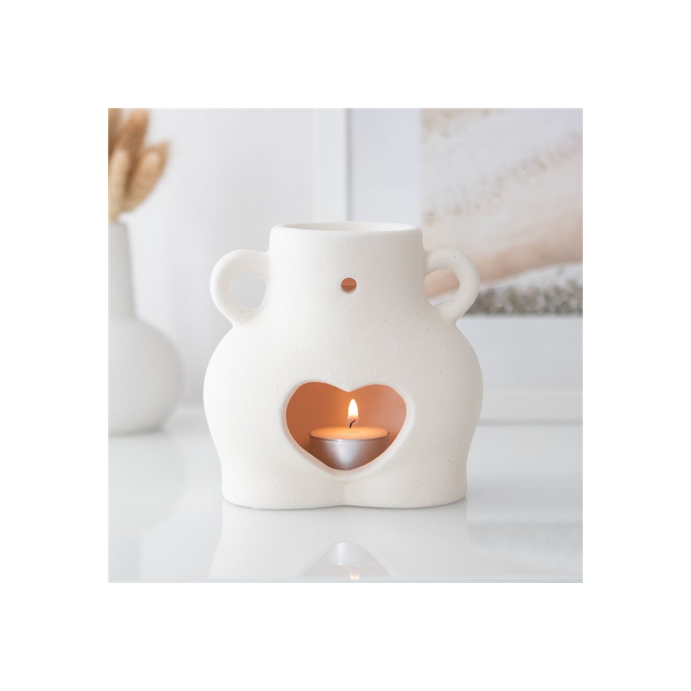 Cream Speckle Bum Oil Burner