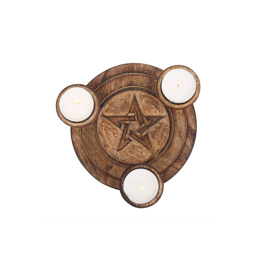 Pentagram Tea Light Candle Holder