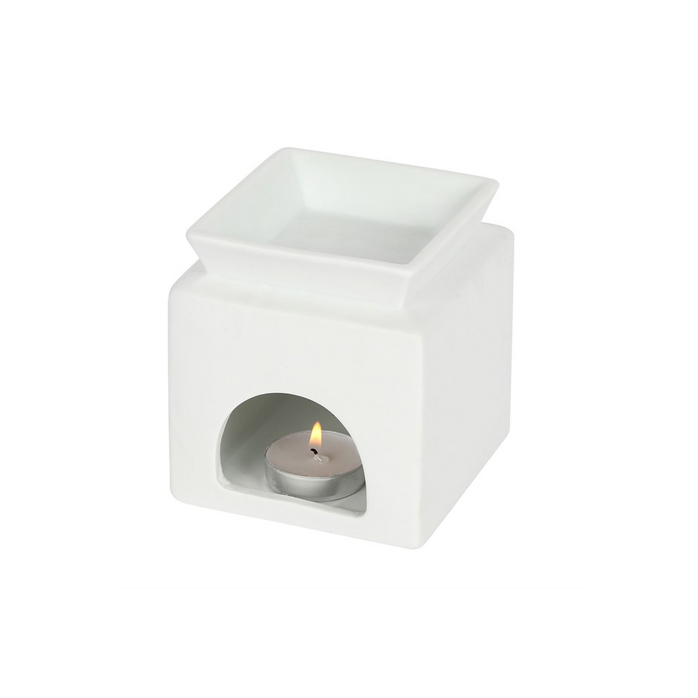 White Home Cut Out Oil Burner