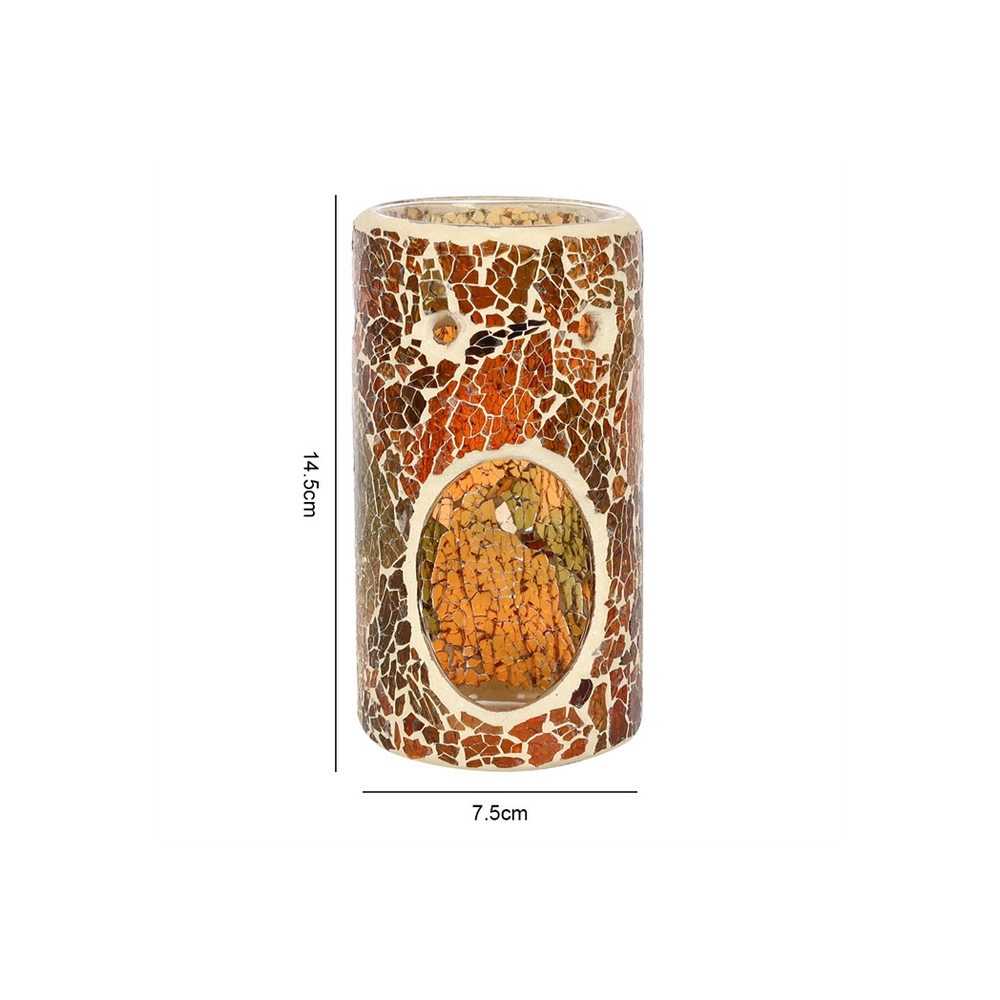 Pillar Brown Crackle Oil Burner