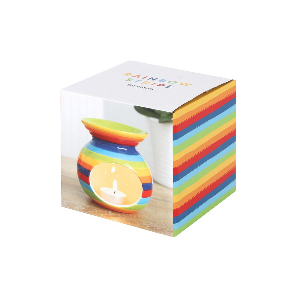 Rainbow Stripe Oil Burner