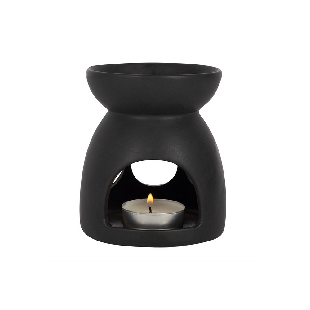 Black Triple Moon Cut Out Oil Burner