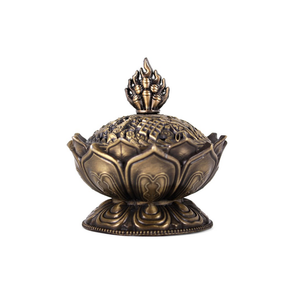 Metal Lotus Incense Cone Holder